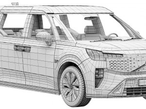 Volvo EM90 3D-Modell