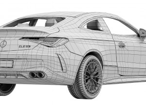 Mercedes-Benz CLE53 AMG Coupe 3D Модель
