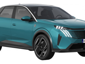 Peugeot e-3008 2024 3D Модель