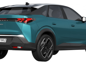 Peugeot e-3008 2024 3D Модель