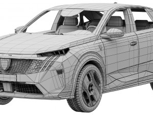 Peugeot e-3008 2024 3D Модель