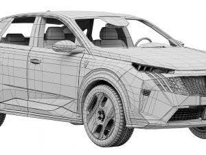 Peugeot e-3008 2024 3D Модель