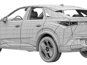 Peugeot e-3008 2024 3D Модель