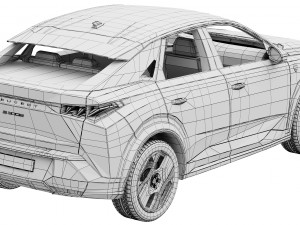 Peugeot e-3008 2024 3D Модель