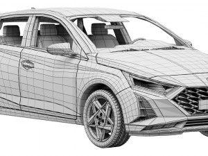 Hyundai i20 2024 Model 3D