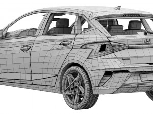 Hyundai i20 2024 Model 3D