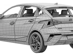 Hyundai i20 2024 3D Model