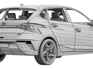 Hyundai i20 2024 3D Model
