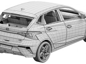 Hyundai i20 2024 Model 3D