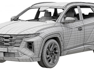 Hyundai Tucson 2024 3D Model