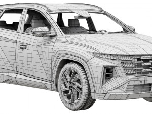 Hyundai Tucson 2024 3D Model