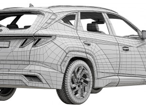 Hyundai Tucson 2024 3D Model