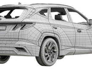 Hyundai Tucson 2024 3D Model
