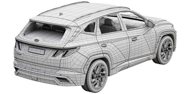 Hyundai Tucson 2024 3D Model in SUV 3DExport