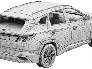 Hyundai Tucson 2024 3D Model