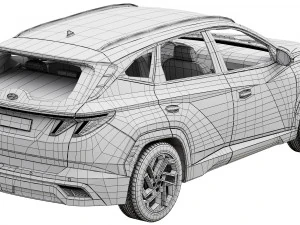 Hyundai Tucson 2024 3D Model