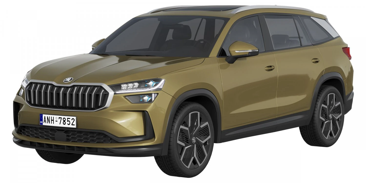Skoda Kodiaq 2024 3D Model .c4d .max .obj .3ds .fbx .stl .blend 