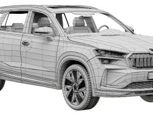 Skoda Kodiaq 2024 3D Model