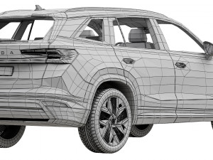 Skoda Kodiaq 2024 Modèle 3D