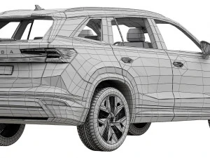 Skoda Kodiaq 2024 3D Model