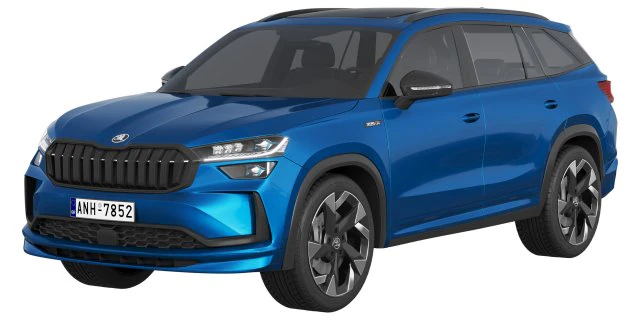 Skoda Kodiaq esportivo 2024 Modelo 3D .c4d .max .obj .3ds .fbx .stl .blend 