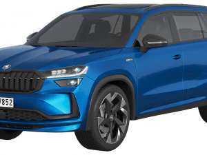 Garis olahraga Skoda Kodiaq 2024 Model 3D
