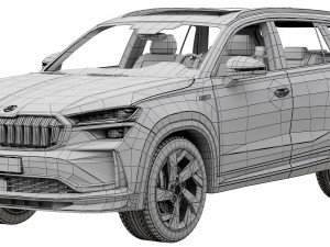 Skoda Kodiaq sportline 2024 3D Модель