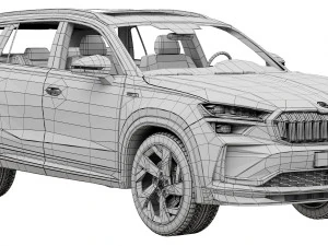 Skoda Kodiaq esportivo 2024 Modelo 3D