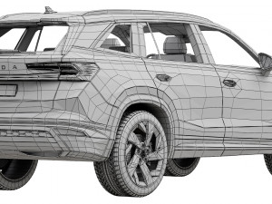Skoda Kodiaq sportline 2024 3D Модель