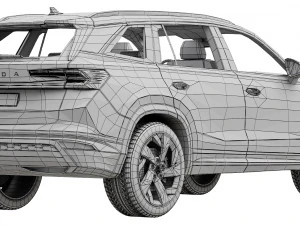 Skoda Kodiaq esportivo 2024 Modelo 3D