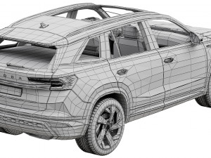Skoda Kodiaq sportline 2024 3D Модель