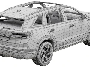 Skoda Kodiaq esportivo 2024 Modelo 3D