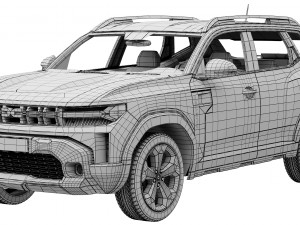 Dacia Duster 2024 3D Model