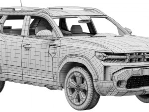 Dacia Duster 2024 3D Model