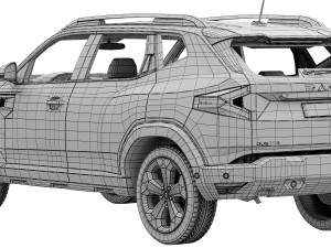 Dacia Duster 2024 3D Model