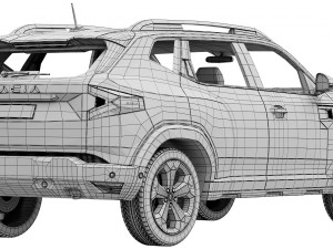 Dacia Duster 2024 3D Model