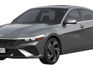 हुंडई एलांट्रा 2024 3D मॉडल