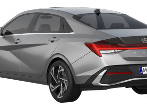Hyundai Elantra 2024 3D Model