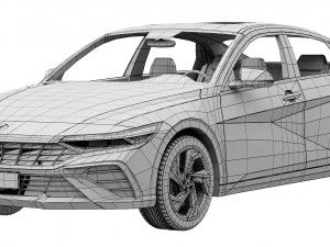 Hyundai Elantra 2024 3D Model