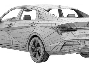 Hyundai Elantra 2024 3D Model