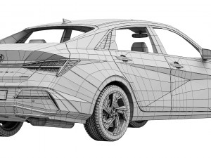 Hyundai Elantra 2024 3D Model