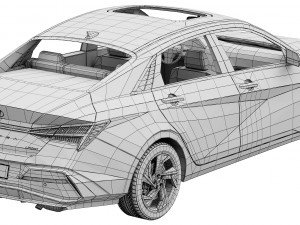 Hyundai Elantra 2024 3D Model