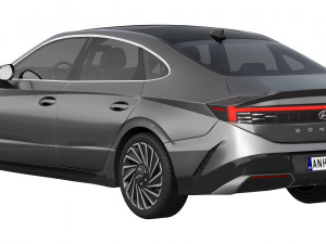 Hyundai Sonata 2024 3D मॉडल