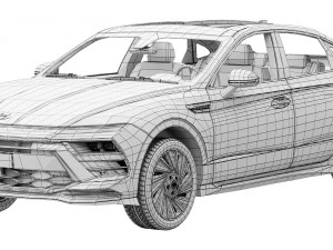 Hyundai Sonata 2024 3D Model