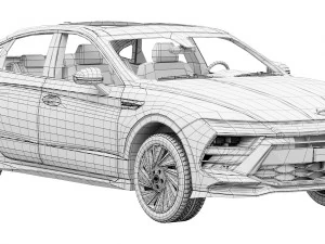 Hyundai Sonata 2024 3D Model