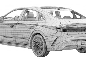 Hyundai Sonata 2024 3D मॉडल