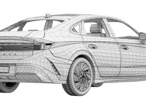 Hyundai Sonata 2024 3D मॉडल