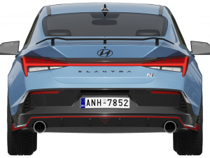 Hyundai Elantra N 2024 3D 모델