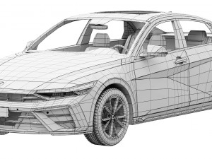 Hyundai Elantra N 2024 3D 모델