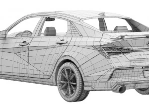 Hyundai Elantra N 2024 3D Model